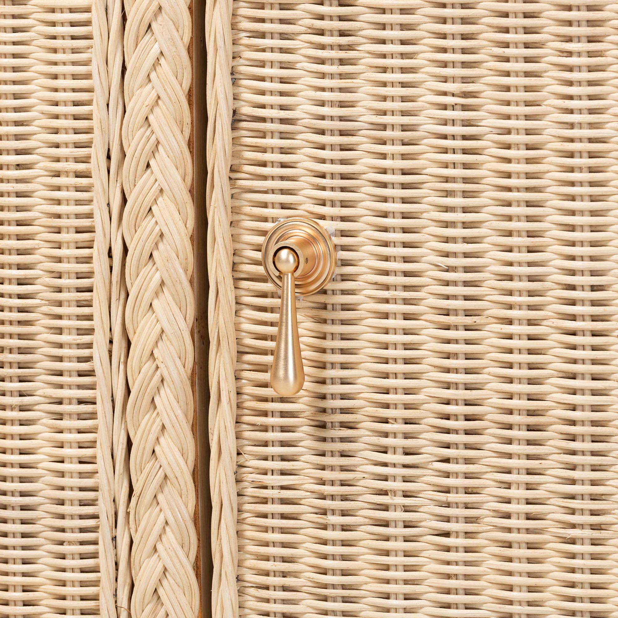 bali & pari Delilah Boho Sideboard, 4-Door, Natural