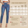 thumbnail image 3 of HDE Women's Pull On Skinny Jeans High Waisted Stretch Denim Jegging with Pockets Blue - S, 3 of 7