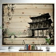 thumbnail image 2 of Designart Chinese Ink Painting Landscape Print on Natural Pine Wood Painting, 20" x 12", 2 of 3