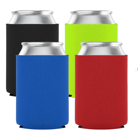 6 Pcs Can Sleeves Insulators, Foam Collapsible Cooler Can Cover, Beer Can Sleeves Coolers Holder, Soda Cover Coolies, DIY Customizable for Parties, Events or Weddings