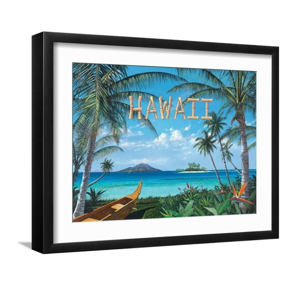 Art.com Tropic Travel Art Print by Scott Westmoreland, Black Frame Wall Art, 21" x 17"