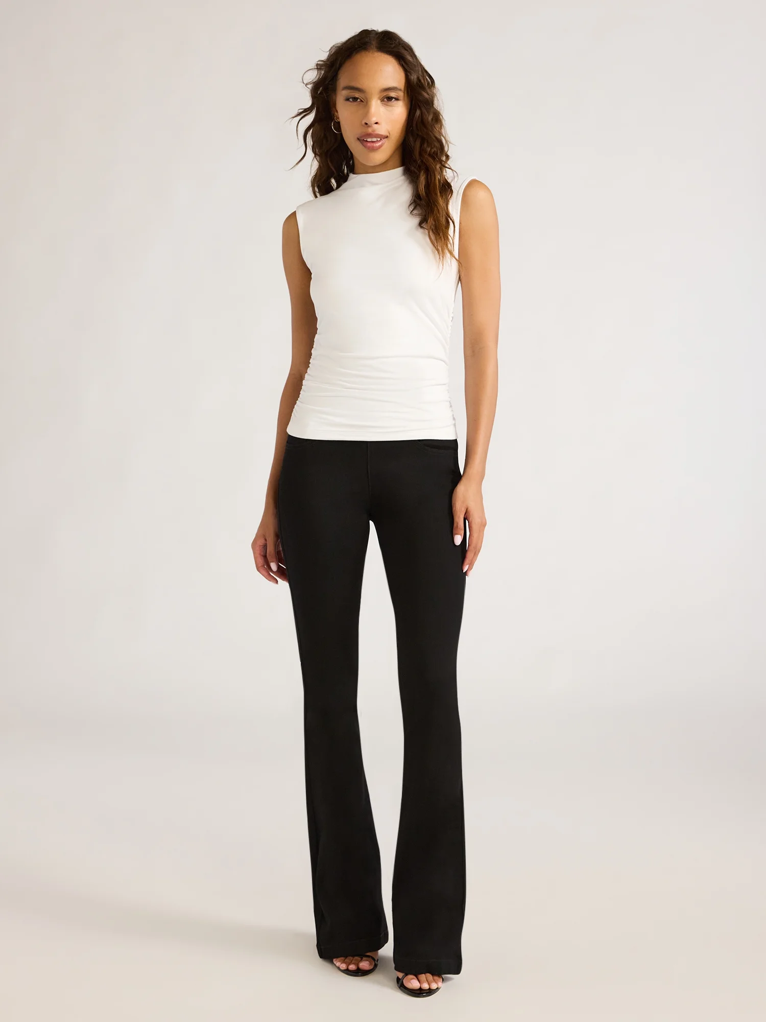 Sofia by Sofia Vergara Women's and Women's Plus Melisa Flare High Rise Pull On Jeans, 30.5", 32.5" and 34.5" Inseams, Sizes 0-28