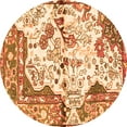 thumbnail image 1 of Ahgly Company Indoor Round Persian Orange Traditional Area Rugs, 6' Round, 1 of 1