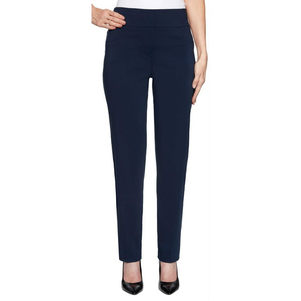 Ruby Rd. - Ruby Road Favorites Womens Solid Tech Stretch Pull On Pants ...