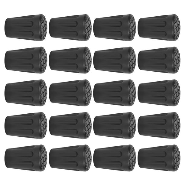 Puntas De Bastón Para Trabajo Pesado, Bastones De Plástico Para Trabajo Pesado Puntas De Plástico, Negro Para Acampar Senderismo Senderismo Viajar