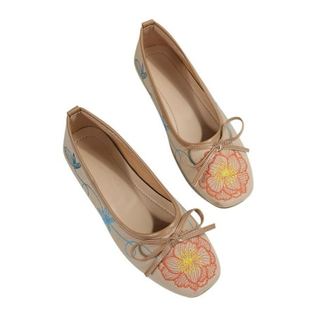 

Rdeuod Women S Shoes Summer Ladies Casual Sandals Embroidered Flat Bottom Women