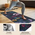 thumbnail image 4 of Pioneer Flower Floral Print Pattern Hot Yoga Mat Towel Non Slip for Hot Yoga - Quick-Drying Yoga Mat Cover with 4 Corner Pockets with Travel Bag - Hot Yoga Towel Non Slip 70"x26", 4 of 6