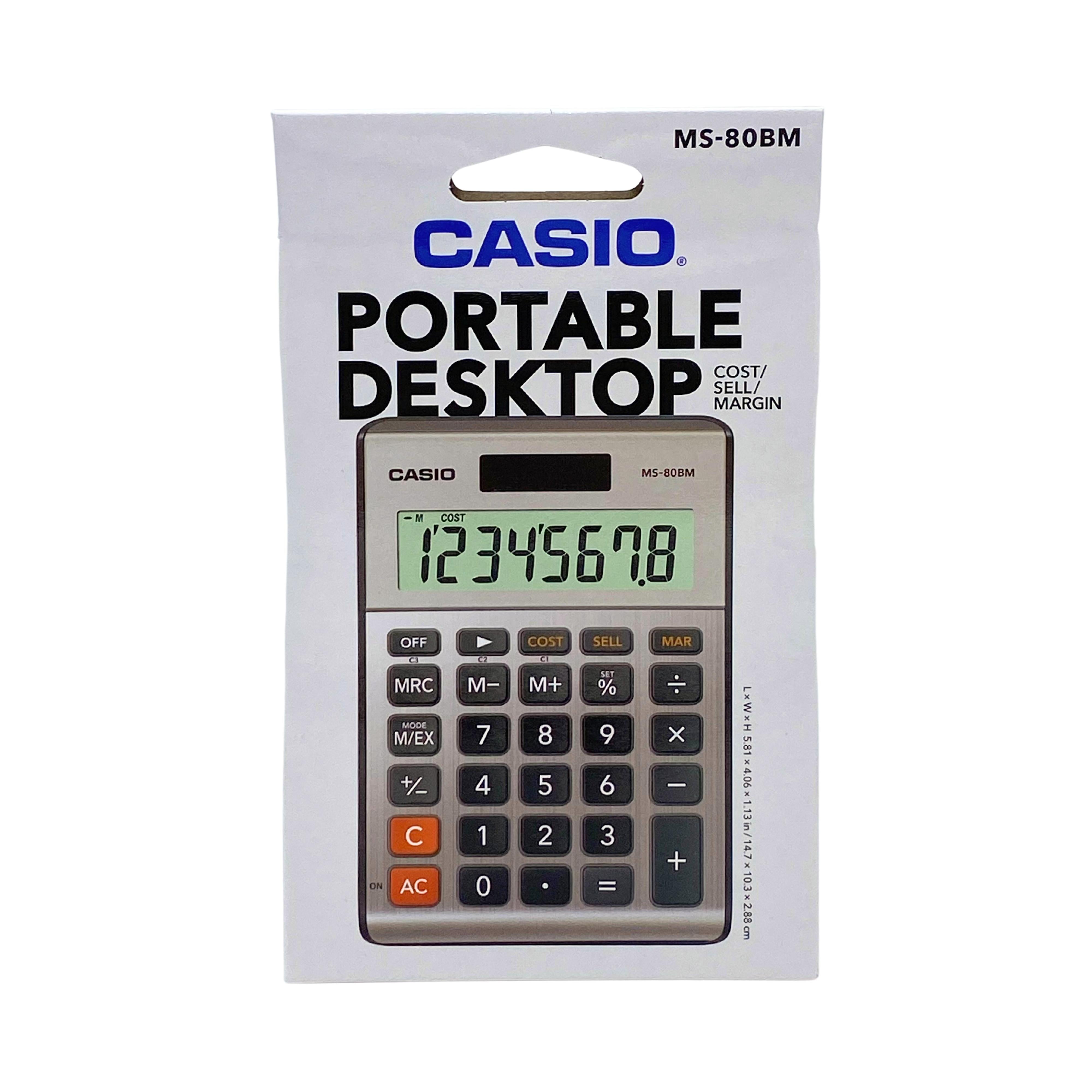 CASIO - なおみ Casio MS-80BM 8 Digit Desktop Calculator, Cost/Sell/Margin