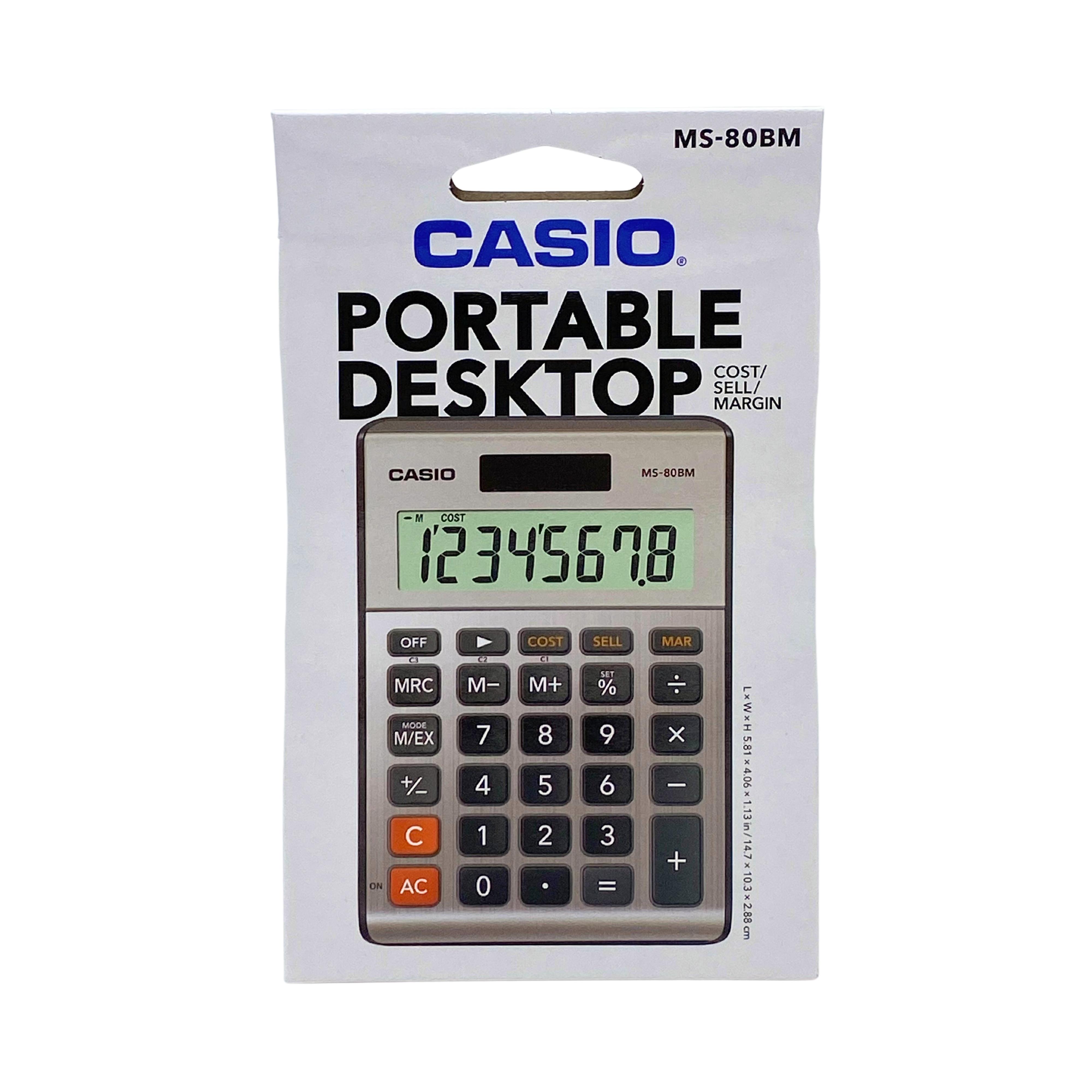 Casio MS-80BM 8-Digit Desktop Calculator, Brushed Nickel photo 3