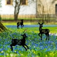 thumbnail image 3 of 12×6.4 Inches Metal Deer Stake,Outdoor Metal Deer Statue,Silhouette Deer Stake,Outdoor Decor Metal Animal Stakes Waterproof, 3 of 6