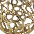 thumbnail image 4 of DecMode Gold 6" Coral Aluminum Metal Orbs & Vase Filler with Open Lattice Work (2 Count), 4 of 9