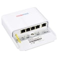 thumbnail image 1 of CENTROPOWER Conmutador/extensor/amplificador POE de 5 puertos para exteriores 60W 48V 10/100/1000M Conmutador de paso POE Extensor Ethernet para exteriores Repetidor PoE, 1 of 5