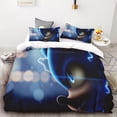 thumbnail image 5 of Juego de edredón de 3 piezas con estampado digital 3D de Sonic Boy, suave, 100 % poliéster, tamaño king, para adolescentes, regalo para dormitorio, 5 of 5