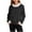 Black, variant on Sexlip Women's Knitted Sweaters Plush Fur Trim Crew Neck Long Sleeve Ribbon Pullover Holiday Casual Dressy Fall Sweater Blue XXXL