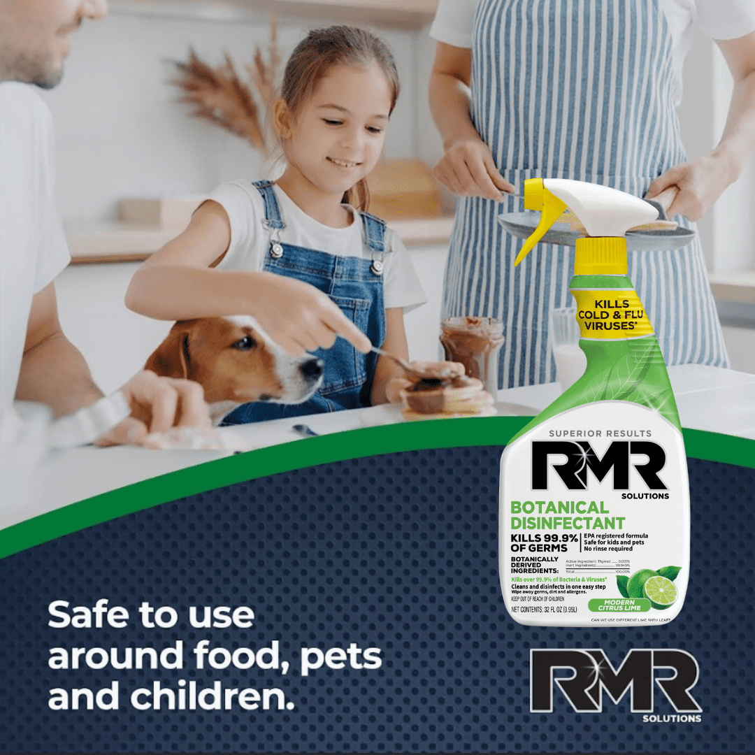 Botanical Disinfecting and Multi-Purpose Cleaner by RMR Solutions, 32 fl oz – Touch on Dirt, Grime and Messes, Easy on the Planet