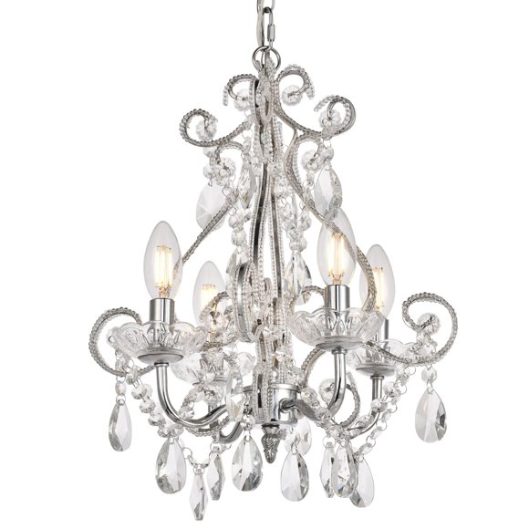 Lámpara Colgante Elegant Lighting Kato 4 Luces Cromo 110V