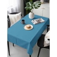 thumbnail image 6 of Blue Table Cloth, Modern Pure Wave Ride Waterproof Tablecloth for Rectangle Tables, Reusable Washable Fabric Table Cover for Restaurant Kitchen Dining Tables 60"x120", 6 of 6