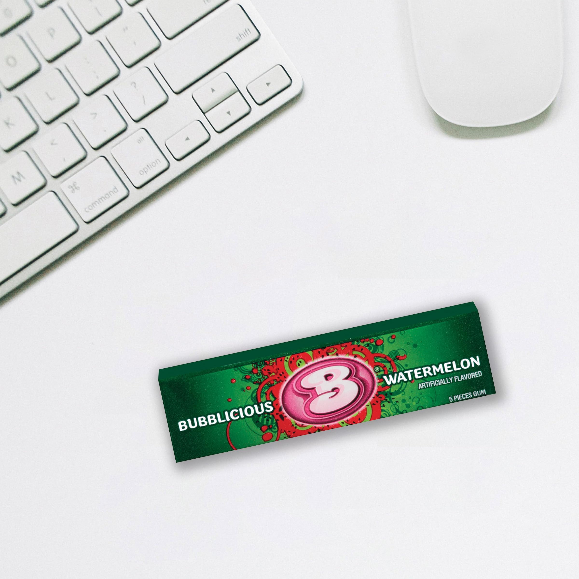 Bubblicious Watermelon Gum, 18 MFF30 Packs of 5 Pieces (90 Total Pieces)