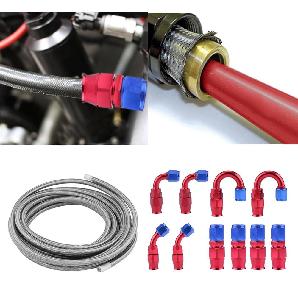 Fittings//Tubing Unions Nylon or Steel Fuel Line Kit 25/' 8 mm Fuel line