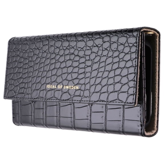 Open Box iDeal of Sweden Signature Clutch Case for iPhone 12 Pro Max - Jet Black Croco