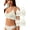 White*2, variant on Women's Seamless Racerback Bralette with Adjustable Straps & Removable Padded Cups | Ribbed Comfort Wireless Bra