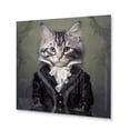 thumbnail image 2 of Designart "Elegance in Whiskers Feline Grace" Animals Metal Wall Decor, 2 of 5