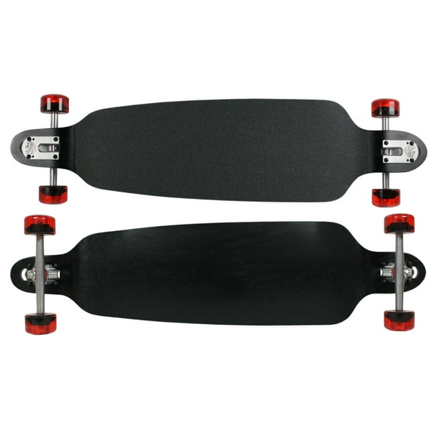 Moose Black Double Drop Longboard 39.75" Paris Trucks Kryptonics 70mm