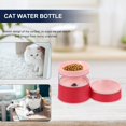 thumbnail image 5 of 1 Uds comederos y bebederos para gatos dispensador automático de tazones de agua antiderrames (rojo), 5 of 5
