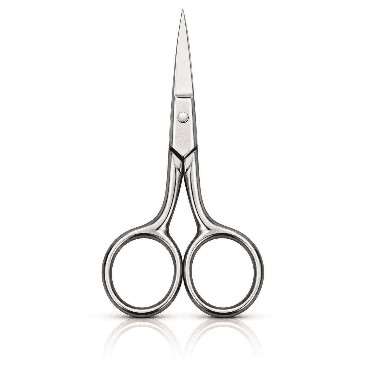 EXLEAF Small Scissors – Stainless Steel Facial Hair Grooming Beauty Tool for Men – Mustache, Eyebrow, Eyelash, Nose, Ear, Beard Trimming