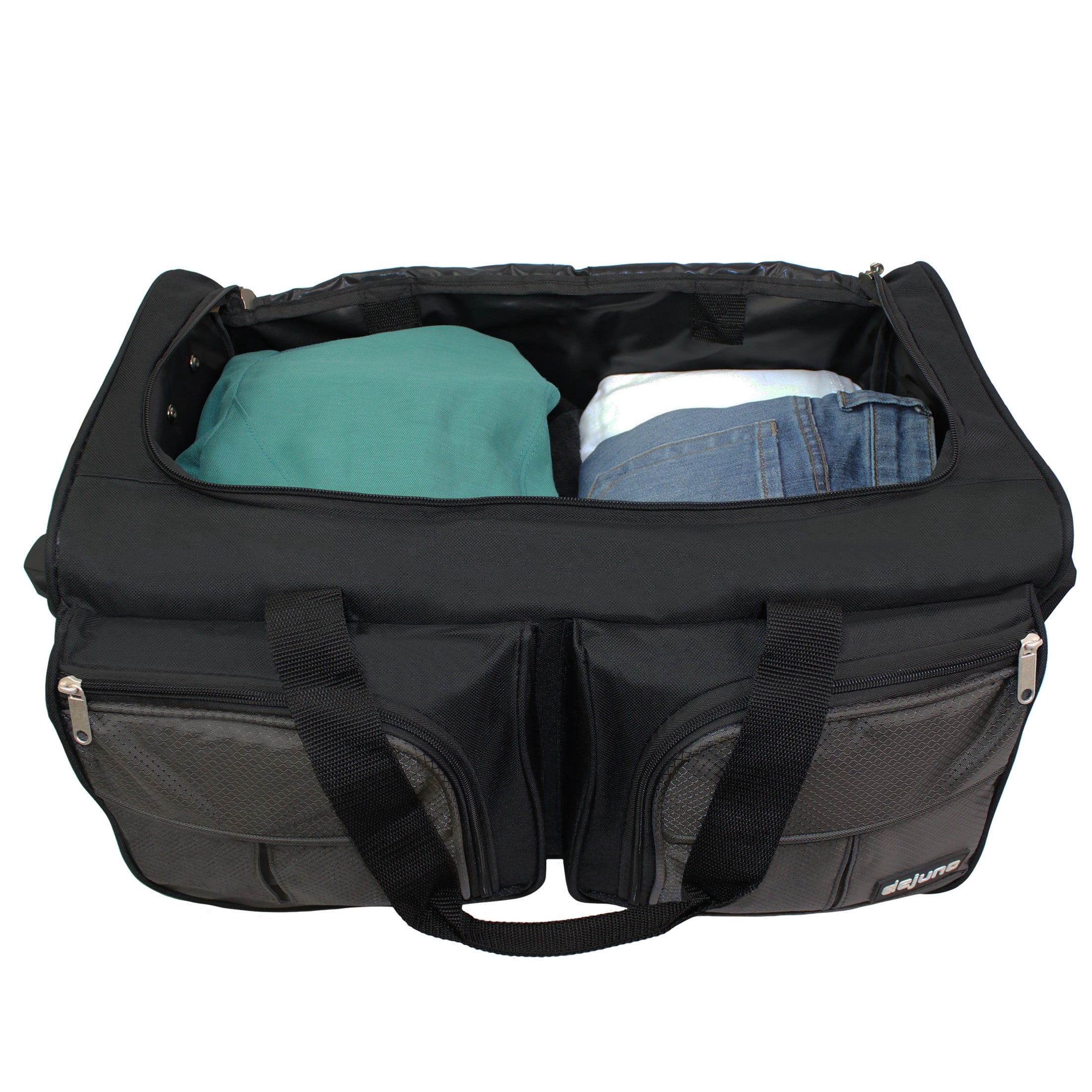 Hipack 20-inch Carry-On Rolling Duffle Bag - Charcoal