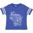 thumbnail image 3 of Inktastic Wisconsin State Word Salad Boys or Girls Toddler T-Shirt, 3 of 5