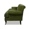 thumbnail image 3 of Jennifer Taylor Home Alana 88" Lawson Living Room Three-Cushion Tightback Sofa Couch with Metal Casters, Olive Green, 3 of 9