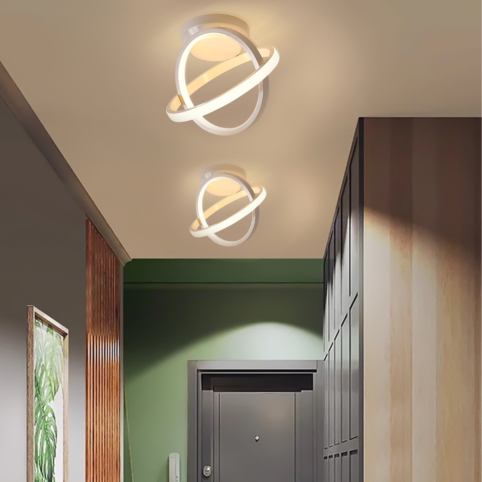 Blasgw Balcony Lights, Ceiling Lights, Corridor Lights, Aisle Lights, Modern Hallway Lights, Three-color Dimming White