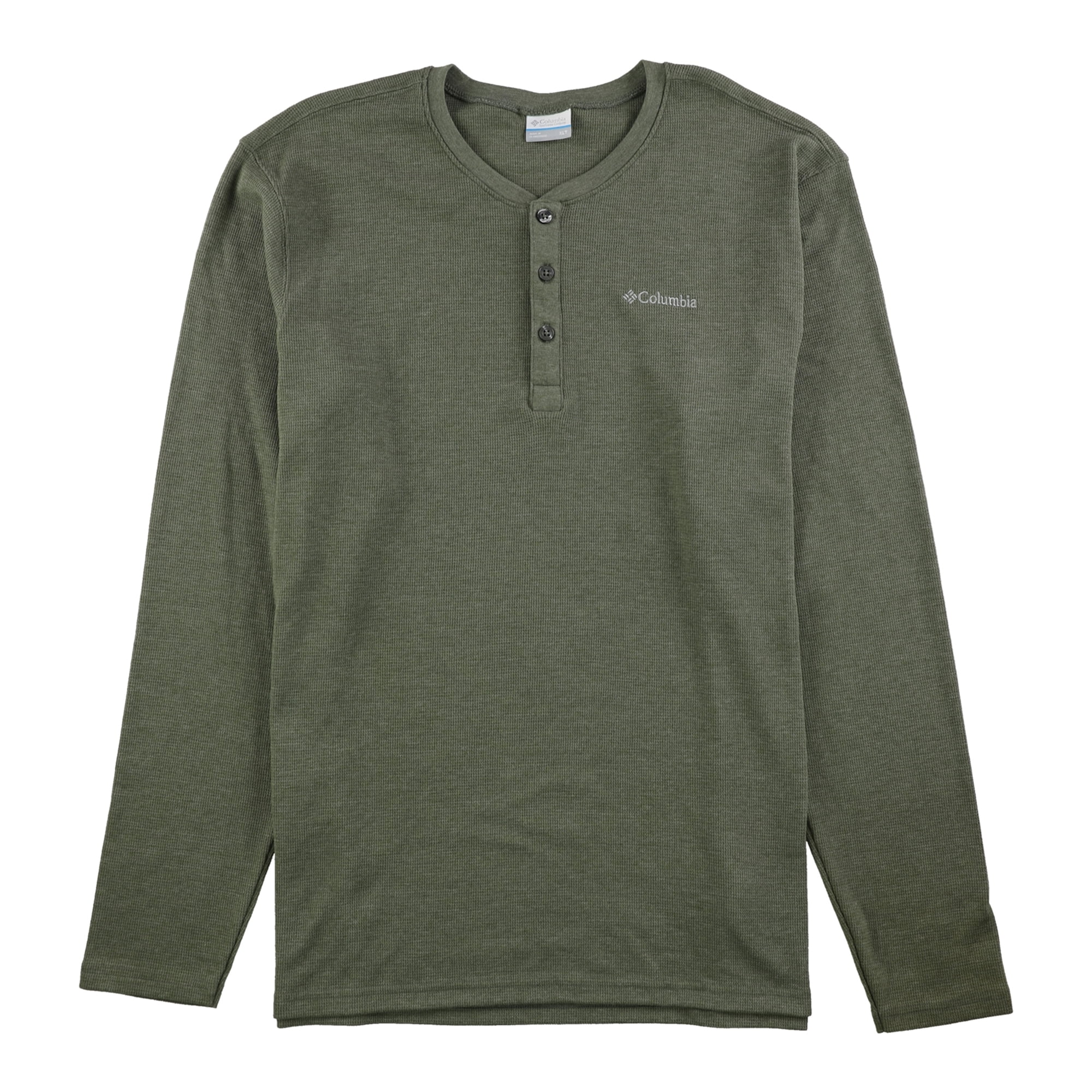 Columbia Columbia Mens WaffleKnit Henley Shirt, Grey, XLT Walmart