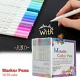 thumbnail image 2 of Acrylic Paint Marker Pens Set DIY Art Marker Pens School Art Students Teachers Supplies Graffiti Pens Permanent for Stone Glass Metal Fabric, 2 of 6