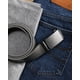thumbnail image 5 of Cinturón de piel con trinquete CHAOREN para hombre, ajuste personalizable, 5 of 6