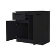 thumbnail image 4 of Miekor Furniture Loonam 2-Door 1-Drawer Dresser Black W5U186, 4 of 6