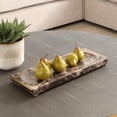 thumbnail image 2 of Uttermost Marble Tray Crest in Chocolate, 2 of 6