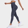 thumbnail image 2 of idosla Resistance Band Leggings for Women, Seamless High Waist Shaping Pants for Yoga Gym Workout (Dark Gray, S), 2 of 6