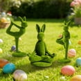 thumbnail image 4 of Easter Rabbit Resin Craft Ornament Colorful Egg For Home & Garden Festive Atmosphere Enhancement, 4 of 6