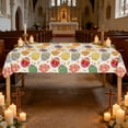 thumbnail image 4 of SLYNSHome Easter Tablecloth Easter Colorful Eggs Tablecloth,Plastic Table Cloth Disposable Spring Holiday Rectangle Table Cover for Party Supply Decoration, 4 of 6