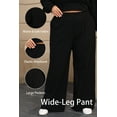thumbnail image 6 of OHHSHEEN Plus Size Wide Leg Sweatpants Women High Waisted Baggy loung Pants Elastic Loose Casual Pants with Pockets, 6 of 6