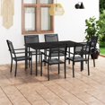 thumbnail image 1 of vidaXL 7 Piece Outdoor Dining Set Steel, 1 of 5