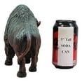 thumbnail image 4 of Wild Bison Buffalo Resin Statue In Green Patina Bronze Finish, 4 of 7