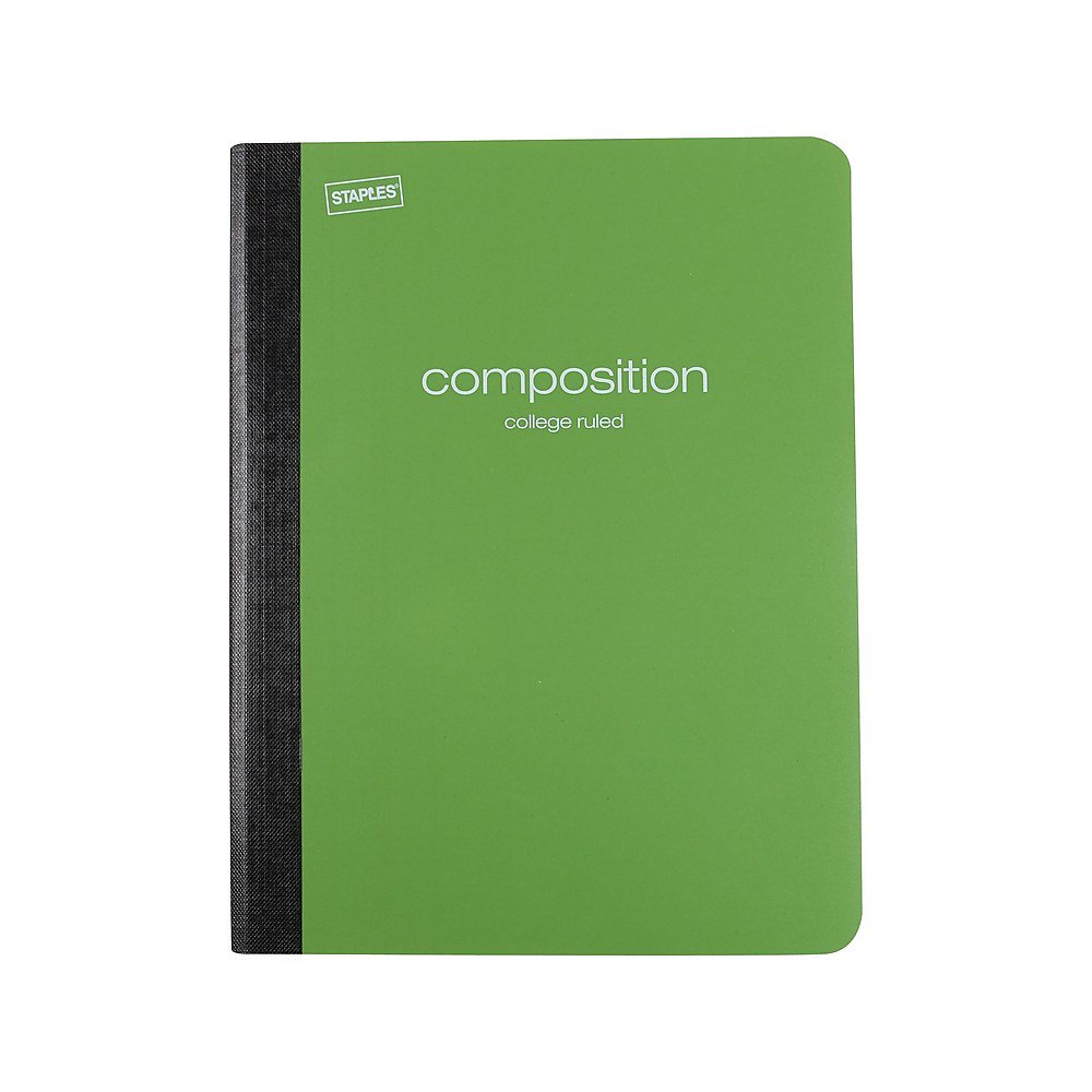 Staples Poly Composition Notebook 9.75" x 7.5" College Ruled 70 Sh