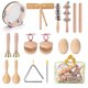 thumbnail image 2 of 11pcs Children Hand Percussion Instruments Kit Portable Kids Music Enlightenment Musical Instruments Set, 2 of 5