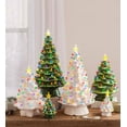 thumbnail image 2 of 7" Indoor / Outdoor Battery-Operated Lighted Ceramic Christmas Tree, White, 2 of 2