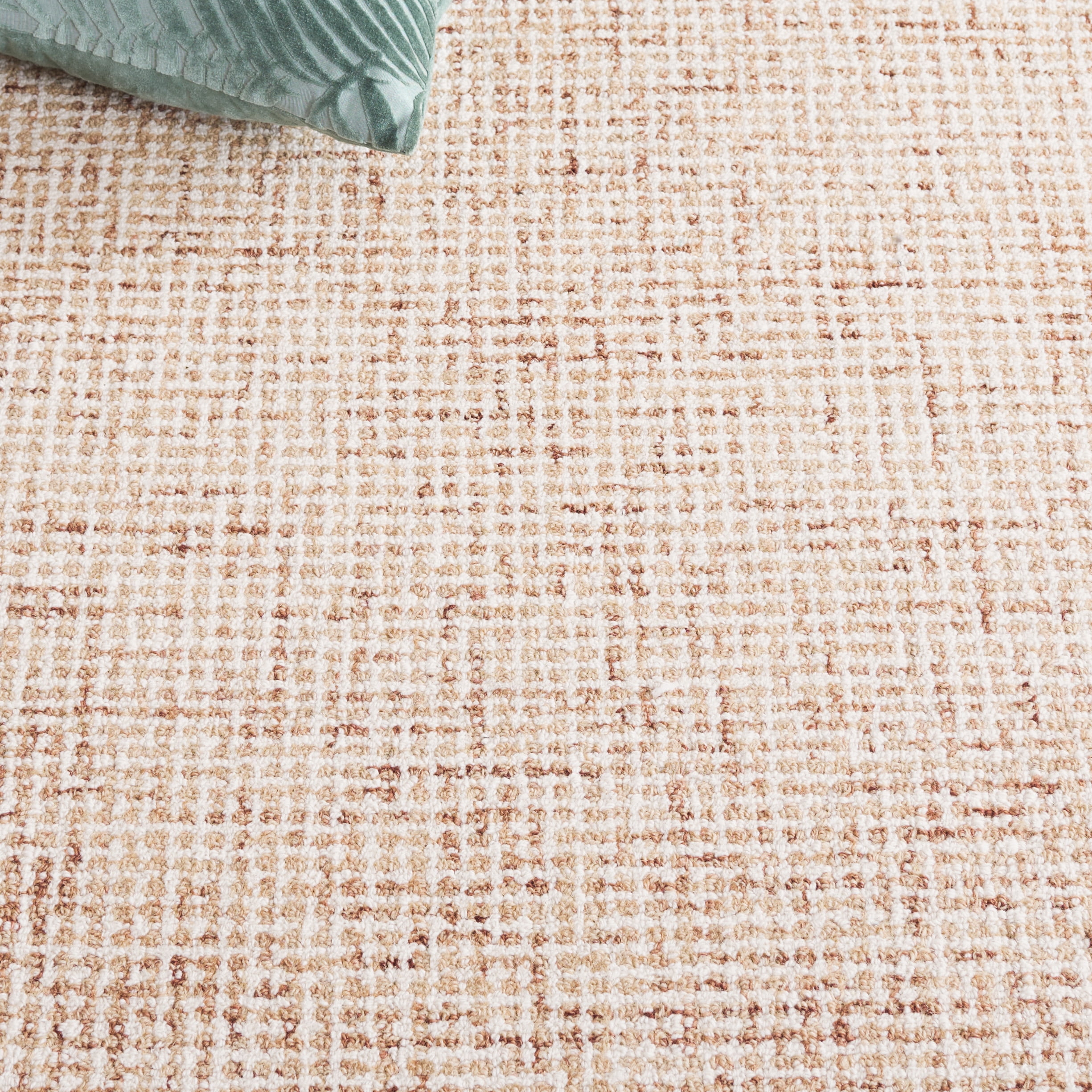SAFAVIEH Martha Stewart Solid Area Rug, Rust/Ivory, 3' x 5'