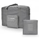 thumbnail image 2 of Bolsa de lona de viaje portátil de lona para llevar el equipaje Bolsa plegable con ruedas para negocios de fin de semana durante la noche (gris), 2 of 6