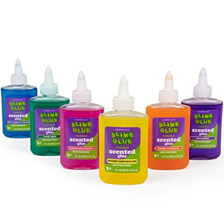 Maddie Rae's Slime Making Scented Glue - (6) 4oz Bottles, 6 Different Colors - Non Toxic, School Grade Formula for Perfect Slime (Best Glue For Foam Core)